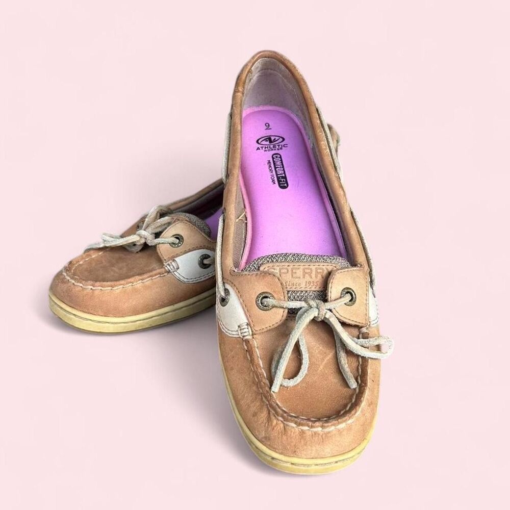 Sperry Women's Tan and Brown Boat-shoes